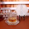 Gemeotric Hexagon Coaster Mold Resin Silicone Molds Diy Crystal Glues Storage Tray Mold for Making Fruit Storage Plate