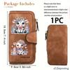 Scottish Highland Cow Women's Long Wallet| Multifunctional Portable Snap-button Coin Purse, Birthday Gift, Suitable for Daily Commuting, with a Fun