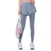 Leggings de yoga falși cu talie înaltă pentru femei, 2 bucăți, pentru fitness, subțire, pentru ridicarea fundului, pantaloni de yoga pentru sport, elastic, îmbrăcăminte strânsă