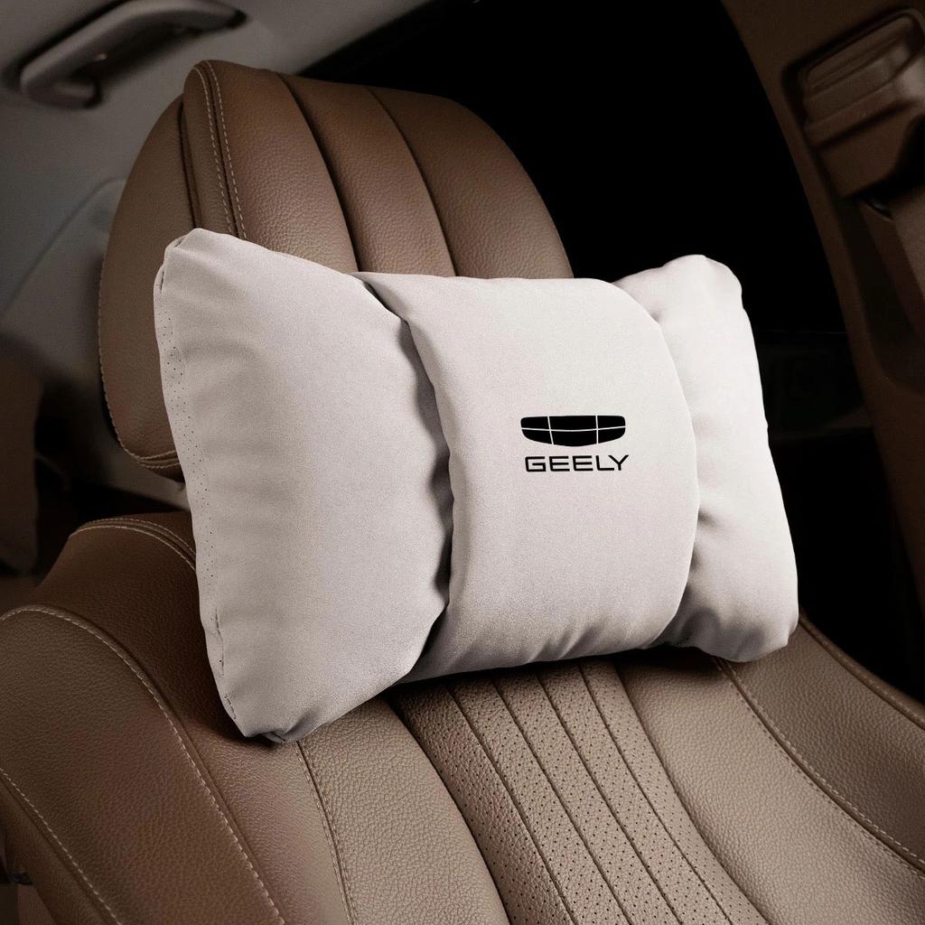 Car Neck Pillow Waist Pillow Car Headrest Neck Support Seat For Geely Coolray 2019-2020 Atlas Boyue NL3 Emgrand X7 EX7