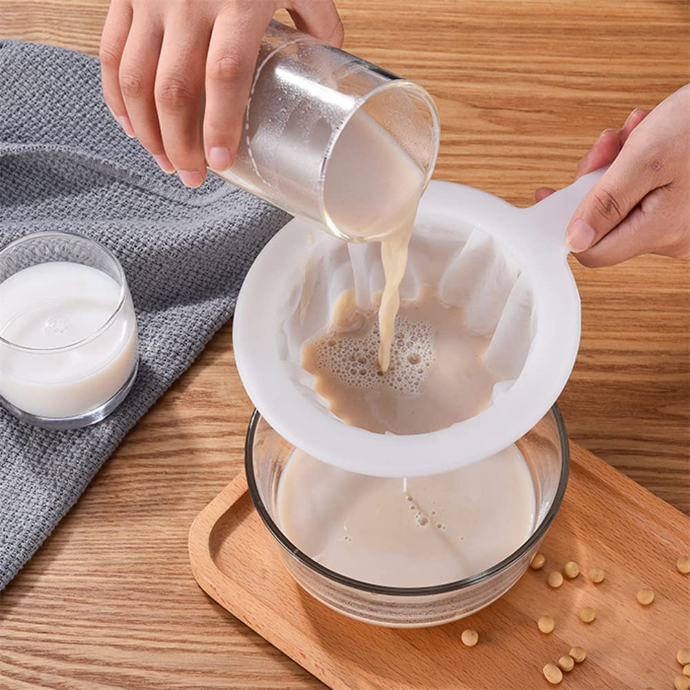 Juice Squeezing Leaking Net Kitchen Gadgets Kitchen Colander With Handle Household Soymilk Filter Tools Slag Separation Filter KTJ
