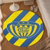 Luqueno Club Emblem Round mat, Anti-slip Circle Carpet Chair rug For livingroom,Bedroom, doormat home decor Gift Christmas Gifts