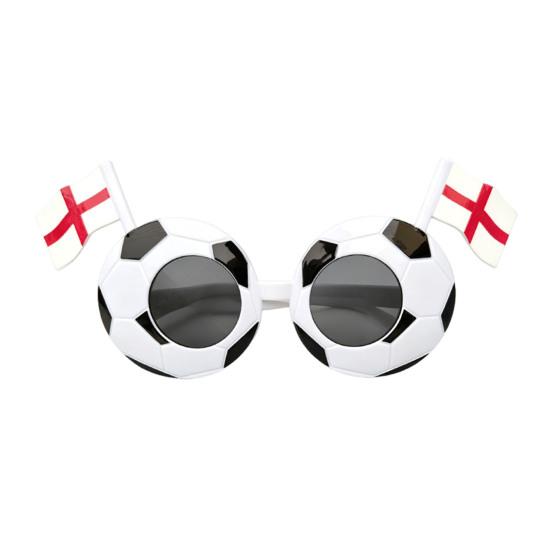Fußball-Event-Sonnenbrillen, Stadion-Jubel-Sonnenbrillen, Schwarz-Weißer Fußballrahmen, Nationalflaggen-Sonnenbrillen, Neuartige Foto-Requisiten für Partys