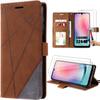 Case for Samsung Galaxy A24 - BOOLING - Leather Effect - 2 Tempered Glasses - Kickstand - Wireless Charging