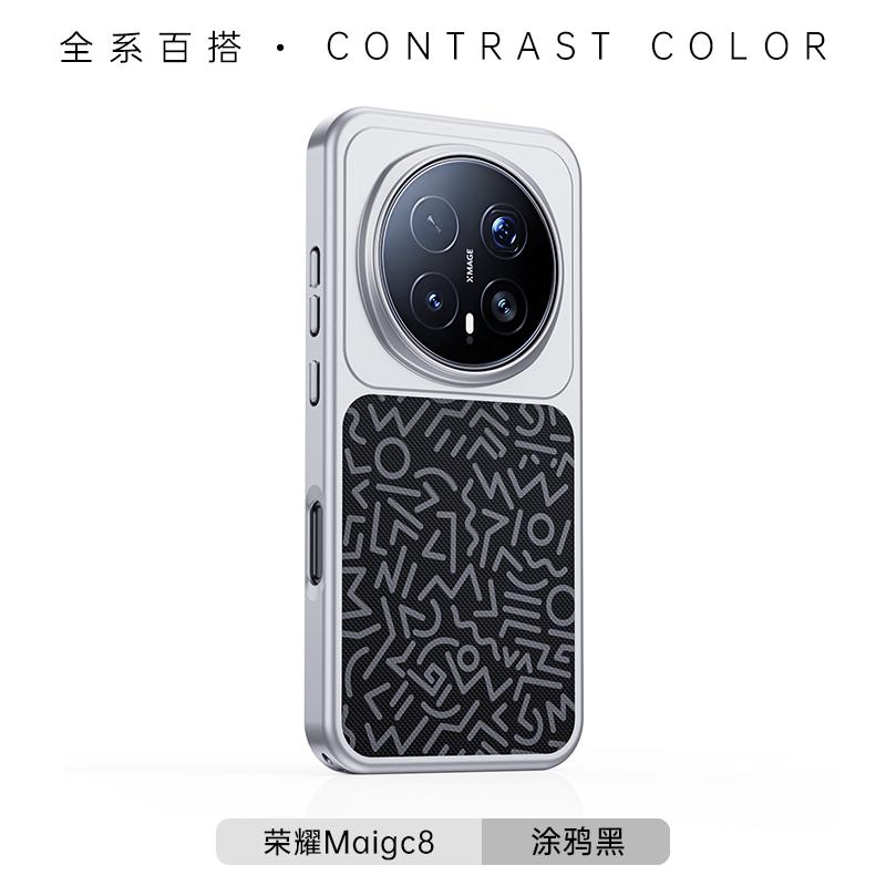 For Honor Magic8 and Magic 8 Pro Magsafe Magnetic Case Protective Flower sea Series Mobile Phone Back Cover