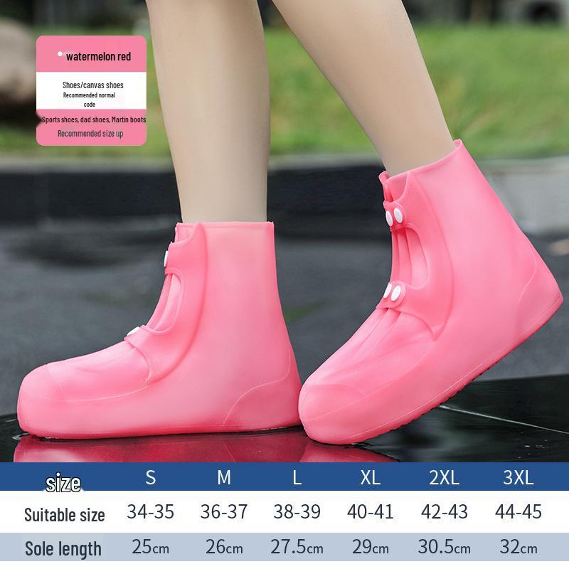 Anti-Slip Waterproof Silicone Shoe Covers for Adults & Children - Wear-Resistant Rain Boots