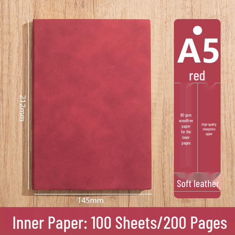 Custom Logo A5 High-End Office Notebook with Premium Cover and Inner Pages