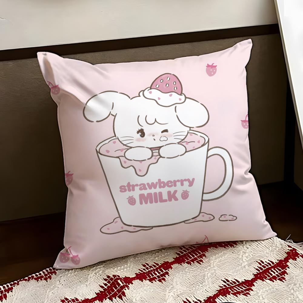 Cartoon MMikko Cushion Cover Reversible Soft Durable Pillow Cover Home Car MultiScene Use for Daily Comfort