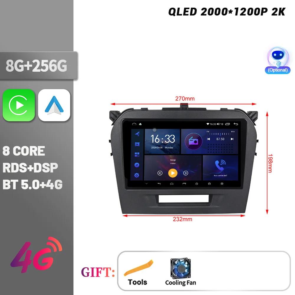 Android Bluetooth Wireless CarPlay For Suzuki Vitara 2014-2018 Car Radio Multimedia Navigation Touch Screen Stereo Head Unit