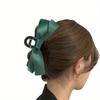 1pc Bow Hair Claw Clip Back of Head Half Tie Hair Clip Temperament Satin Hair Accessories for Women Girls