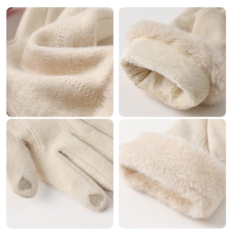 Hengyuanxiang Women's Warm Winter Wool Gloves