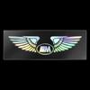 YABBF1 For BMW New Reflective Colorful Angel Wings Laser Car Logo Stickers For Bmw Performance M E46 E90 F20 E39 E91 E87 E60 E93 F10 X3