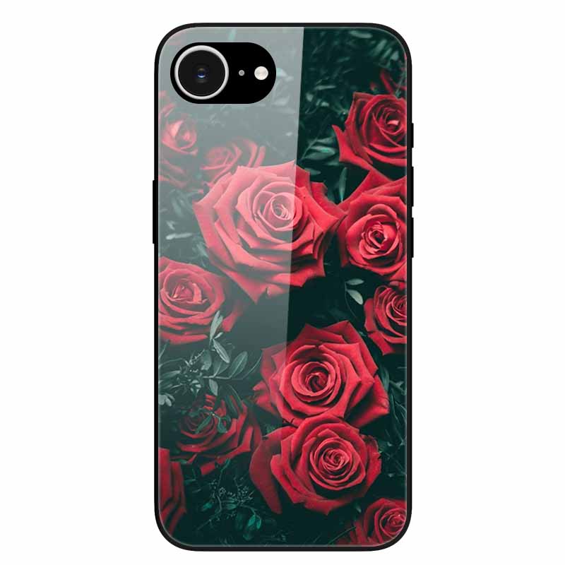 Tempered Glass Phone Cases For iPhone 16e 2025 Case Silicon Bumper Hard PC Back Cover Shell for iPhone SE (2025) / for iPhone16e