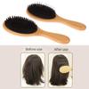 Brosse à cheveux en poils de sanglier pour femmes, brosse à cheveux en bois et bambou, brosse professionnelle pour cuir chevelu bouclé, peigne pour soins de beauté des cheveux, outils de salon