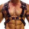 Hot Erotic Underwear BDSM Fetish Costume Men Gay Leather Harness Body Bondage Belt Strap Punk Rave Cock Cage Chastity Panties