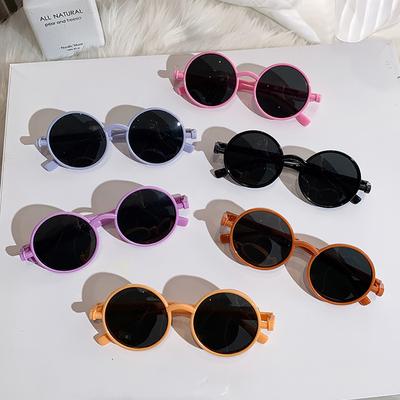 Fashion Children's Round Sunglasses Cute Boys Girls Outdoor Sun Glasses UV400 Shades Kids Baby Party Photography Eyewear Prop