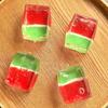 Watermelon Cube Stress Relief Toy Summer Watermelon Squeeze Toy Soft Stretchy Transparent Cube Sensory Relaxation Toy Party Favors