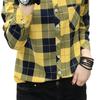 Women Shirt Long Sleeve All Match Single-breasted Casual Soft Dressing Up Polyester Plaid Print Women Shirt Top Female Clothing