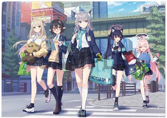 

Blue Archive Clear File Task Force Shiroko Hoshino Celica Nonomi Ayane Official Goods