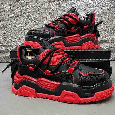 New Designer Men's Lace Up Mixed Patchwork Causal Shoes Flats Moccasins Male Walking Sneakers Zapatillas Hombre
