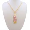 Gold Plated Painting Virgin Mary Mama Pendant/Amulet Religious Jewelry Virgen De Guadalupe Virgin Mary Necklace