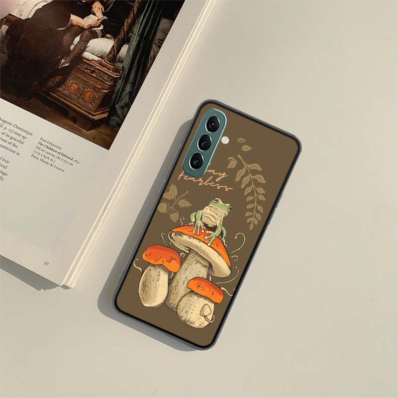 Cottagecore Frog Aesthetic Phone Case for Samsung A54 A14 A24 A34 A17 A37 A57 A55 A35 A25 A15 A07 A05S A04S A12 A22 A32 A52S A72