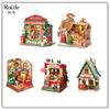 NEW Original RolifeDIY Christmas Candy Stall Small House Miniature Handmade Assembly House Model Building Blocks New Year Gift