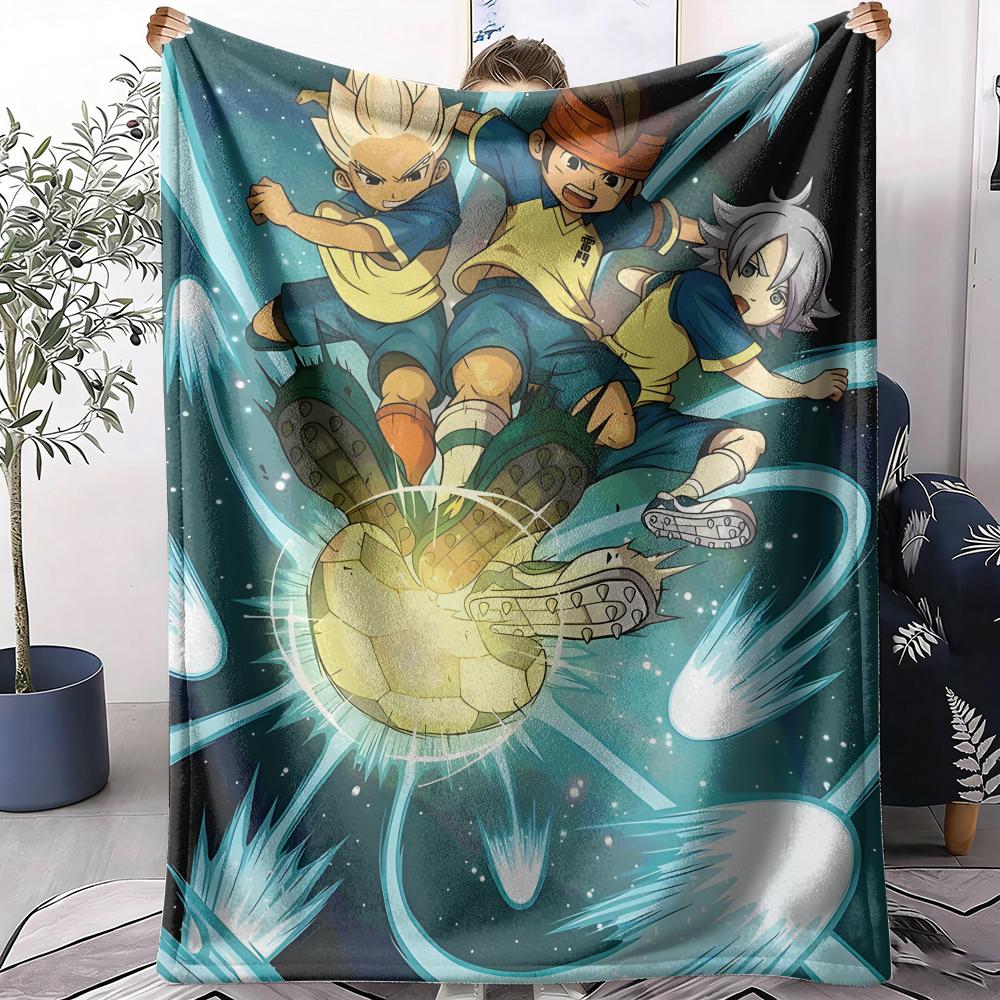 I-Inazuma E-Eleven Аниме Плед Мягкий Фланелевый Плед Легкий Охлаждающий Летний Плед для Дневного Сна на Диван Кровать Диван Путешествия