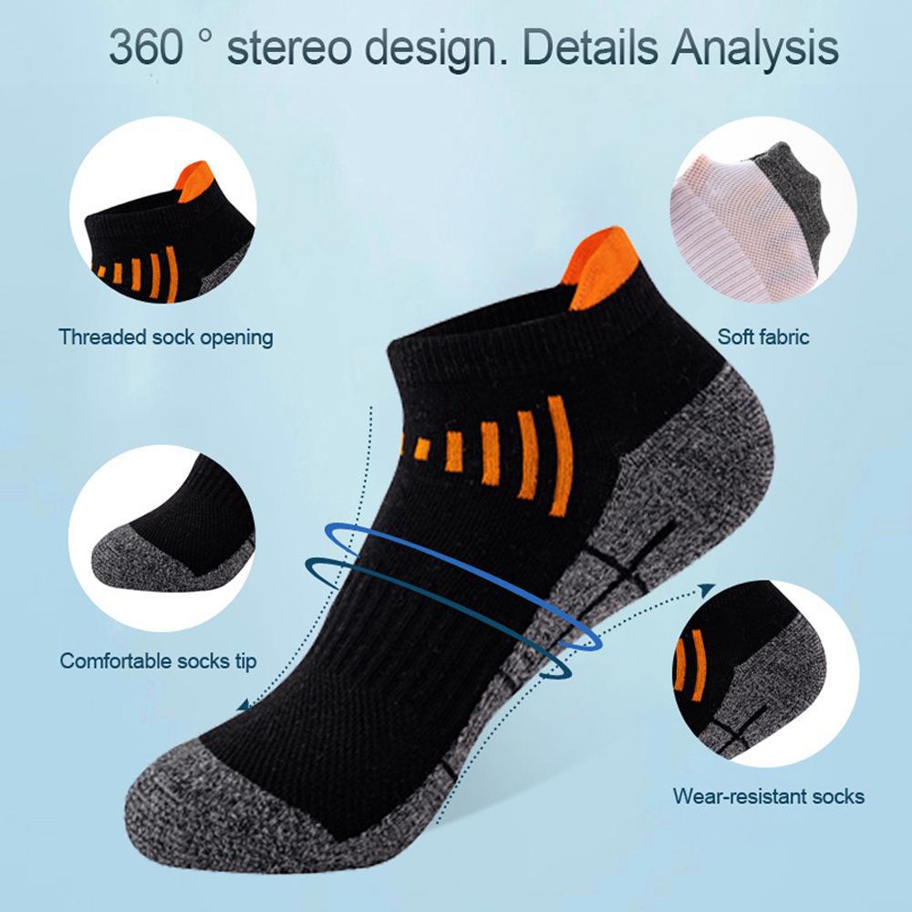 Women's Low-Cut Cotton Sports Socks for Running, Basketball, and Outdoor Fitness