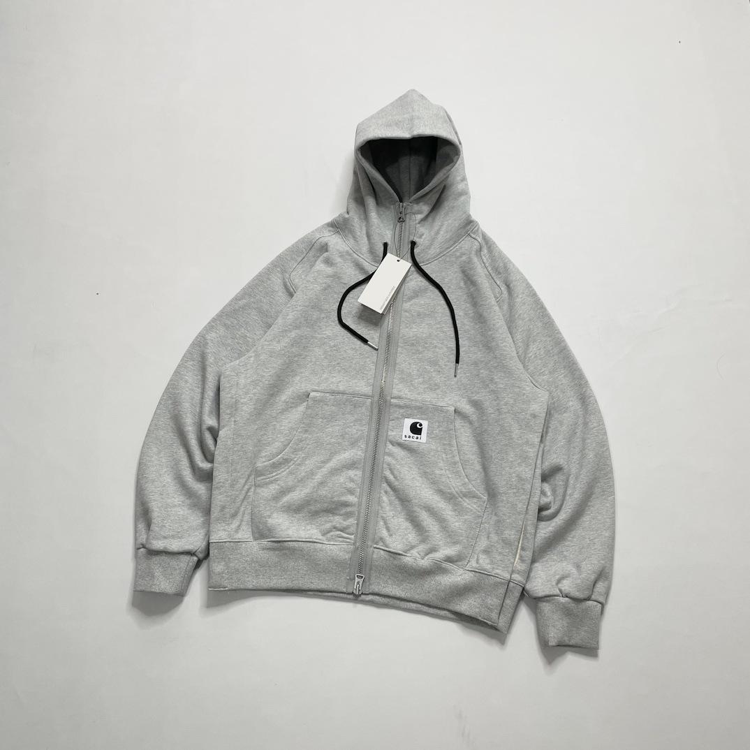 

Высококачественная толстовка-кардиган Carha Joint Sac@i Plus Velvet с капюшоном на молнии для пар - толстовка унисекс L серый