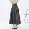Skirt Women's Spring and Summer Pleated Skirt Mid-length Skirt High Waist Thin Elegant High-end Skirt