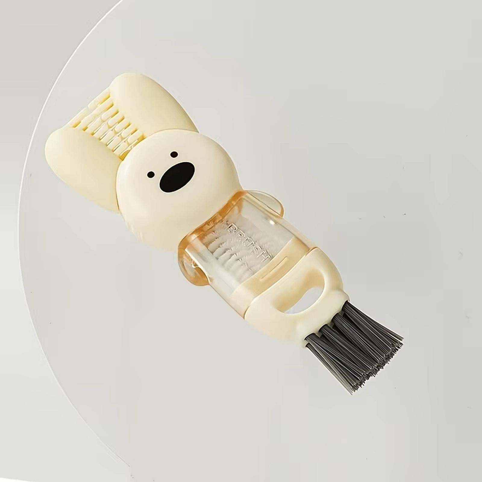 

4-in-1 Cup Lid Brush Multifunctional Cleaning Brush for Bottle Cup Lid one size жовтий