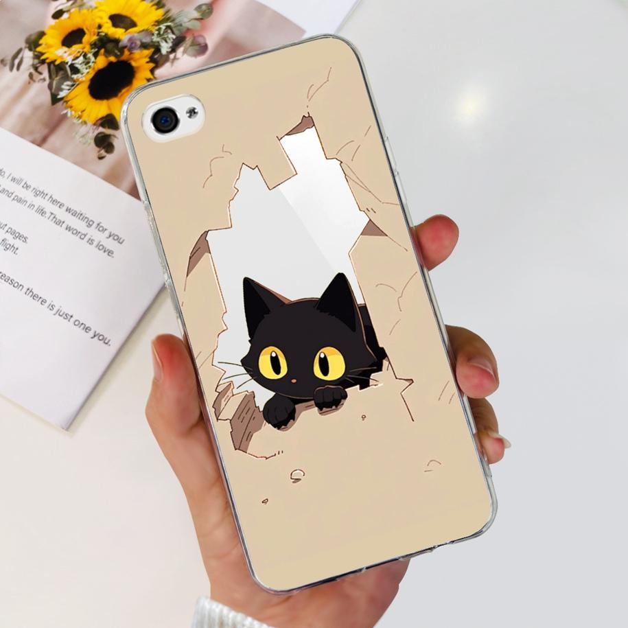Case For iPhone 4 4S Case Cute Panda Cartoon TPU Shockproof Cover For Apple iPhone 4 iPhone 4S iphone4 i4 Cases Protective Shell