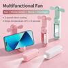 3-in-1 Handheld Mini-Ventilator 3 Stufen USB Wiederaufladbar Faltbare Taschenlampe Ventilator 1200 mAh Leichtgewicht Tasche Leiser Ventilator Sommer Outdoor