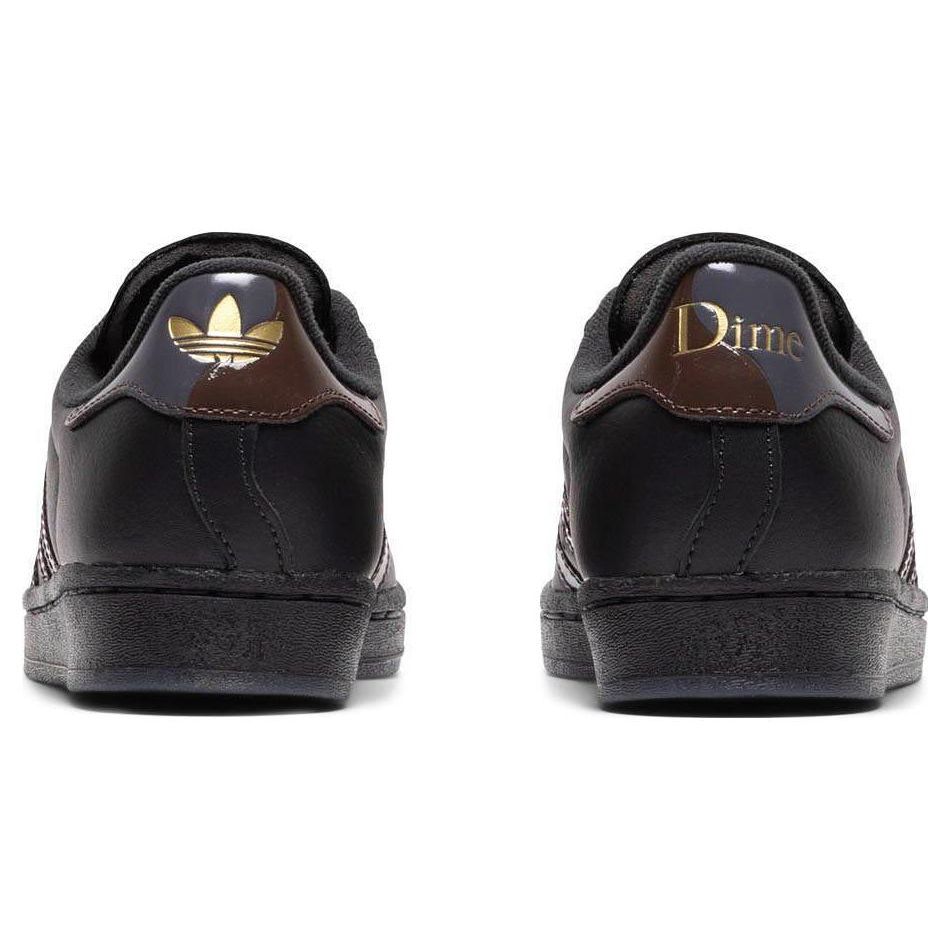 Dime x adidas Superstar ADV Carbon Brown Unisex Tenisky Černá Šedá-Pět FZ6003