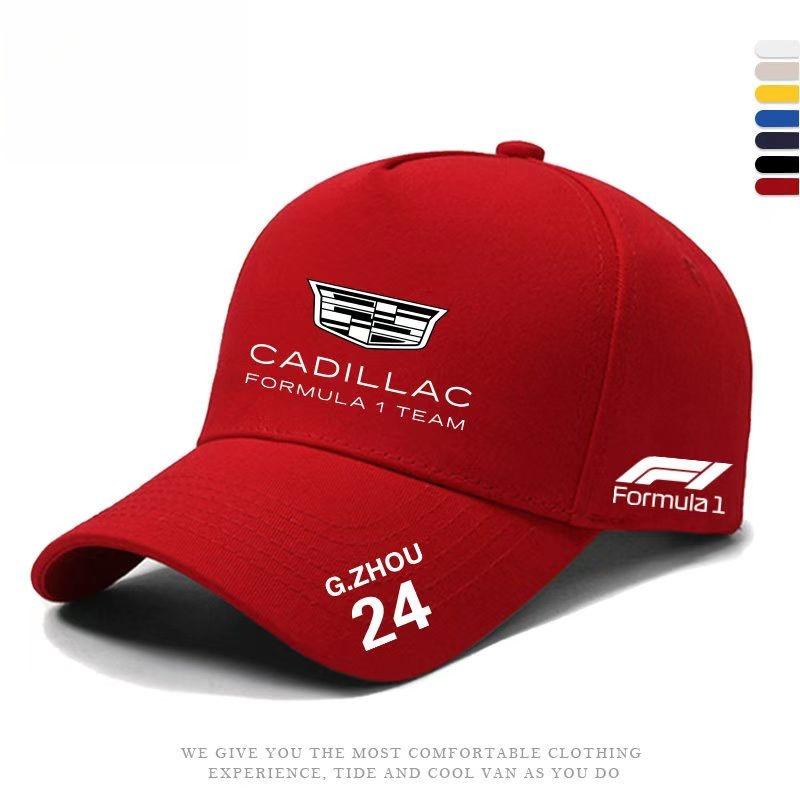 Cadillac F1 Team Formula Racing Duck Tongue Hat, Fan Hat, Outdoor Sports Sunscreen Baseball Hat
