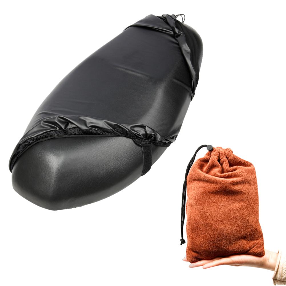 Motorcycle Seat Cover Waterproof Dustproof Rainproof Sunscreen Motorbike Scooter Cushion Seat Cover Protector Cover Lightweight