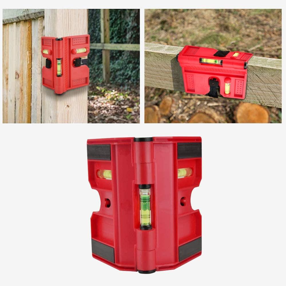 Angle Gauge Spirit Level Fence Post Pipe Magnetic Inclinometer Adjustable With Strap Horizontal Vertical Magnetic Gauge