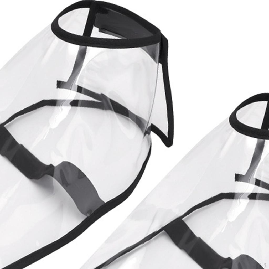 Haircut Shoes Cover Salon Foot Wearproof PVC 1 Pair Durable Clear Barber Hair