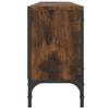 TV Cabinet with Drawer Smoked Oak 200 x 25 x 44 cm Engineered Wood