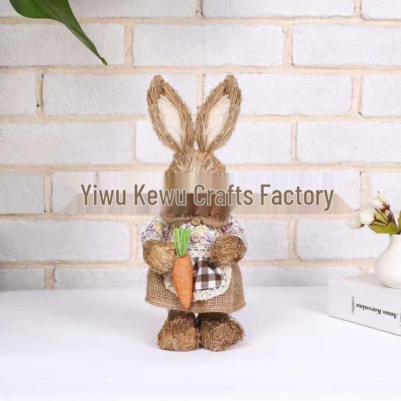 Easter Bunny Cattail Rabbit Ornaments - Home, Mall, and Garden Decor