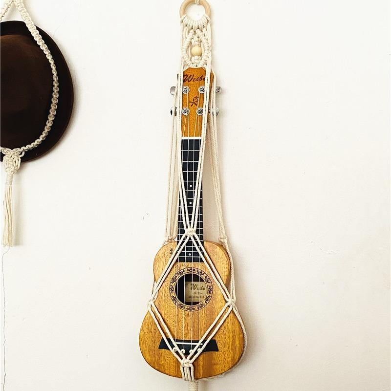 1PC Simple Guitar Instrument Net - Hand-woven Wall Hanging Decorative Arts and Crafts Gifts