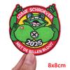 Niederlande Frosch Oeteldonk Emblem Gestickter Aufnäher Niederländischer Karneval Aufnäher Aufbügelbilder Für Kleidung DIY Feier Geschenke