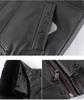 Luxury Men's Winter Leather Jacket with Down Liner - Middle-Aged Business Casual Warm Fur