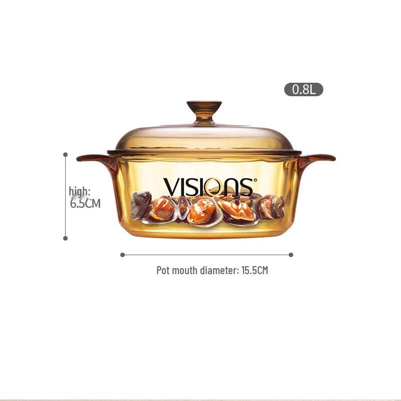 Corning Visions Transparent Glass Cookpot