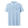 Summer Men's Short Sleeve Polo Middle-Aged & Young Casual Printed Lapel Collar T-Shirt