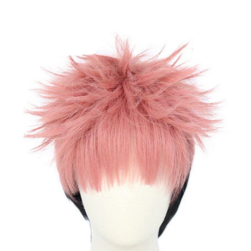 

High Quality Jujutsu Kaisen Itadori Yuji Cosplay Uniform Ideal For Halloween Parties Wig Only,One Size