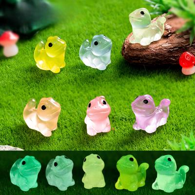 Micro Landscape Cartoon Cute Glow-in-the-dark Small Lizard Animal Decoration Diy Decorative Accessories Desktop Resin Ornaments