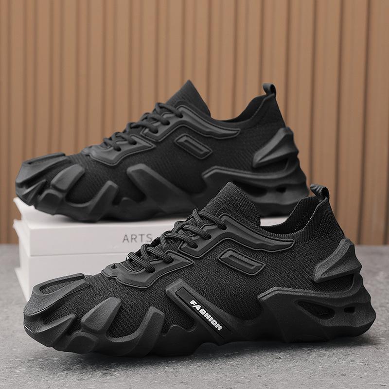

Men s shoes spring and summer new mesh fly-woven outdoor casual socks shoes men s breathable sports running shoes men s 44