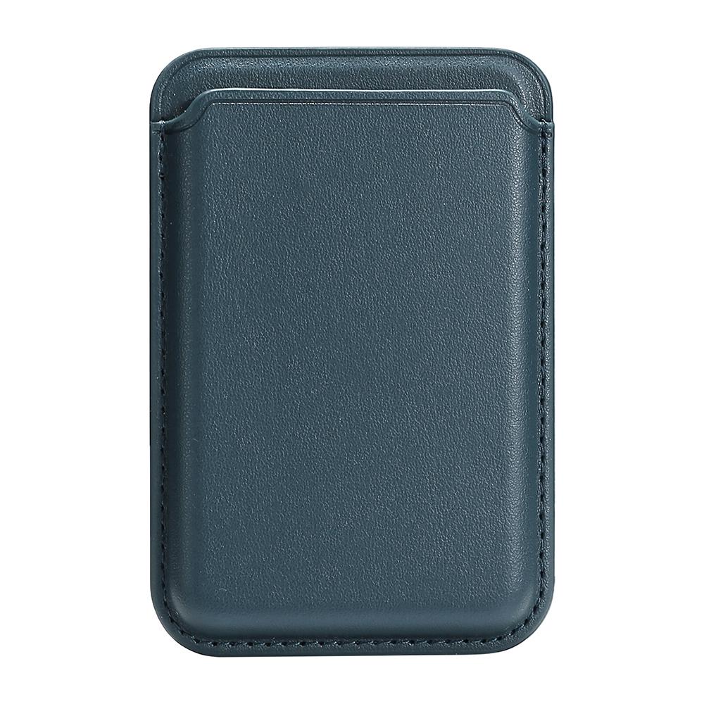 Single Ring Magnetic Card Holder for iPhone 12-16 Series PU Leather Slim Attachment